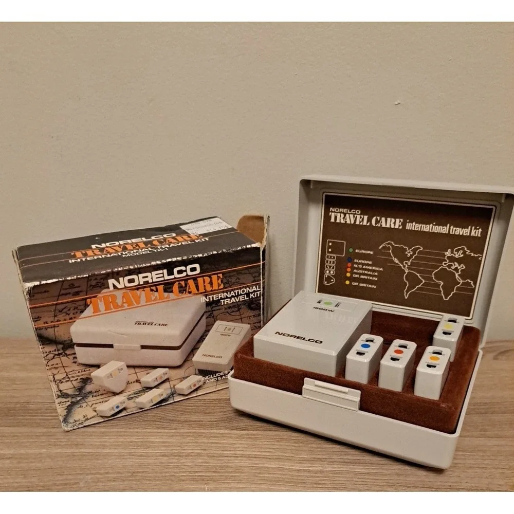 Norelco Travel Care TK1 Plug International European Travel Converter Adapter Kit
